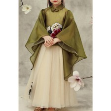 Ragazze Orientale Moderno Organza Increspatura Set Due Pezzi Abito Sfera Room Da