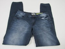 Indigo Rein Low-Rise Skinny-Leg Women's Size 5 Blue Cotton Denim Jeans