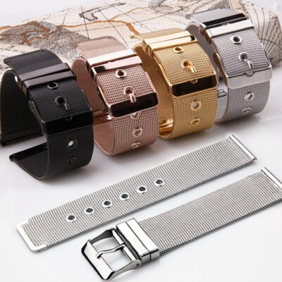 Milanese Watch Strap Band Stainless Steel Mesh Bracelet Replacement Belt 14-24mm