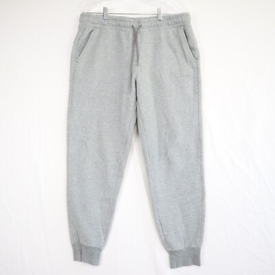 Puma Pants Mens XL Activewear Jogger Sweat Fleece Gym Training Drawstring Gray