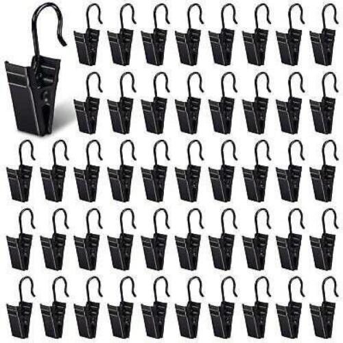 100Pcs Curtain Clips with Hooks Metal for Drapery Photos and Home Decoration