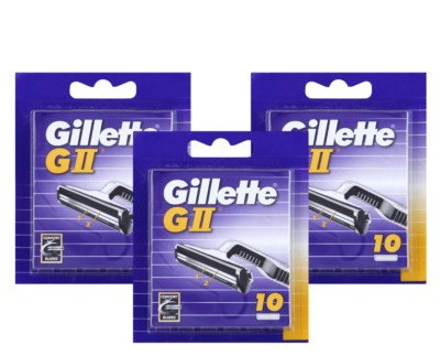 Gillette GII G 2 Rasierklingen  Doppelklinge 3x10er Pack Neu und OVP