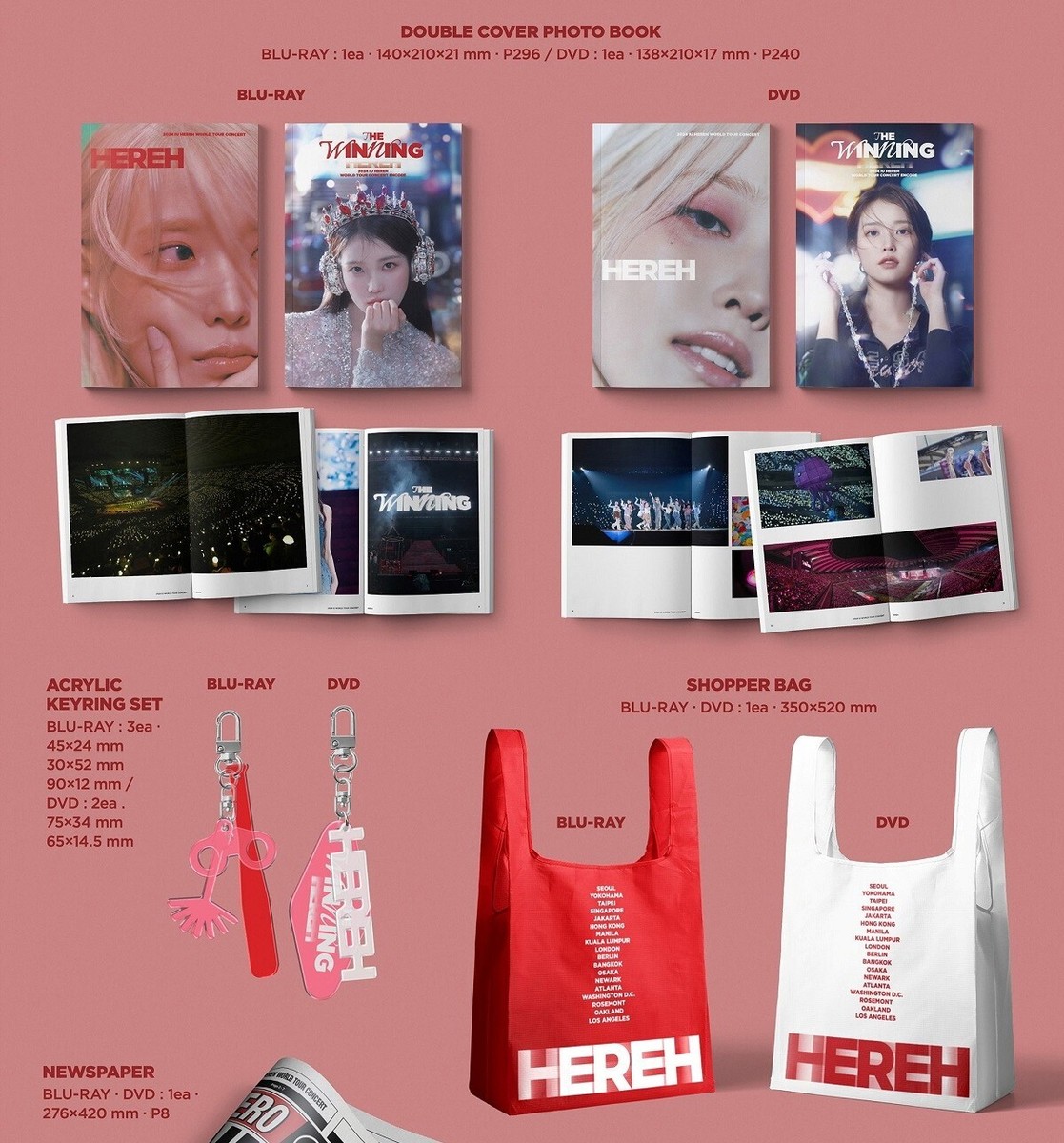 2024 IU HEREH World Tour Concert Blu-ray + DVD Set | eBay