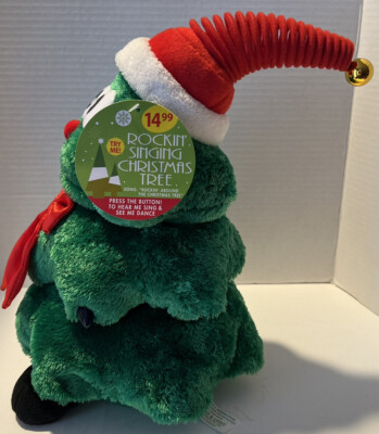 DANCING, SINGING PLUSH CHRISTMAS TREE SINGING “ROCKIN AROUND