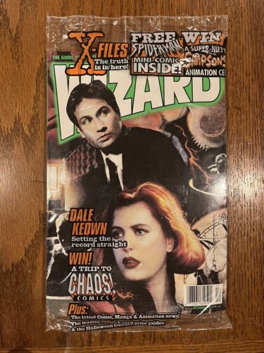 Wizard Magazine 52 (1995) X-Files Cover SEALED w Spider-Man Ashcan Bag Variant - Afbeelding 1 van 2