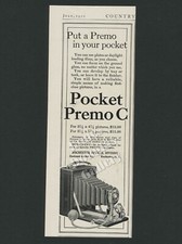 1910 Rochester Optical Division KODAK POCKET PREMO C CAMERA Vintage Magazine Ad