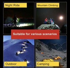 Faro a LED USB per Bicicletta Potente Luce Anteriore Posteriore Regolabile - Miniatura 6