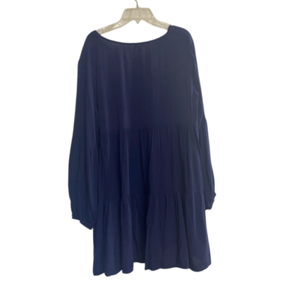 Navy Blue Dress Size Large Flowy Long Sleeves | eBay