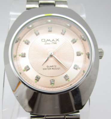 Women Qmax Quartz WR Analog 38mm Round Watch (H165) ''New Battery''