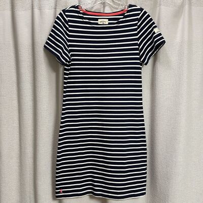 Joules Mariners Grade Riviera stripe dress T shirt summer nautical EUC SZ 4/XS