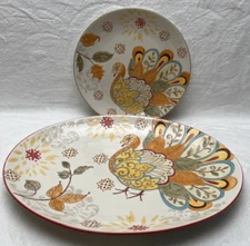 Thanksgiving Turkey Serving Platter & Plate Set Fall Harvest Design Hobby Lobby