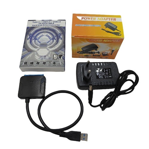 Câble adaptateur disque dur USB 3.0 vers 2.5" 3.5" SATA III - Convertisseur SATA vers USB NEUF - Photo 16/16