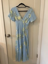 Free People Laura Printed Midi Floral Dress Size Small Boho B2045