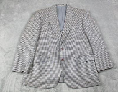 Vintage First Class Cambridge Members Patterned Sportscoat Wool Mens 42 EUC