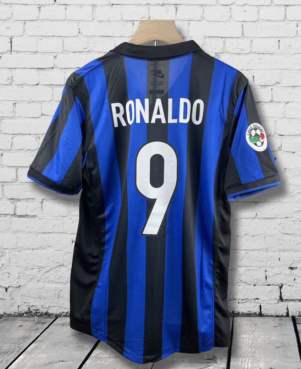 Ronaldo #9 – Inter Milan 1998–99 Home Jersey – Iconic Serie
