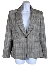 Veronica Beard Gia Dickey Jacket Houndstooth Blazer Womens Size 6 Office