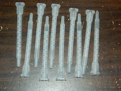ITW DEVCON EPOXY APPLICATOR TIP STATIC MIXER MIXING NOZZLE 10 PIECES 5-MINUTE 60