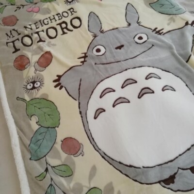 My Neighbor Totoro Leaves and Nuts Blanket Studio Ghibli 140 x