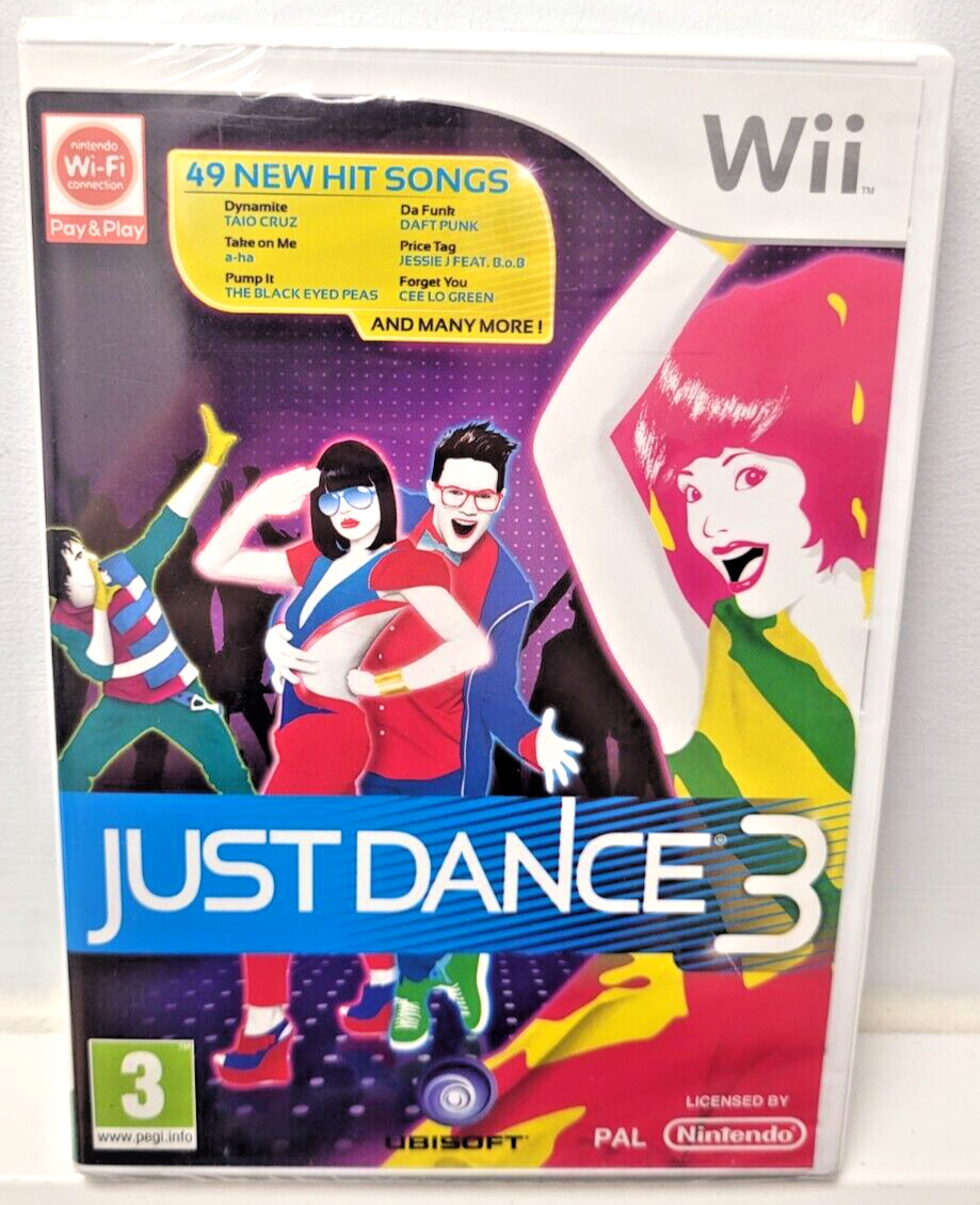 Just Dance 3 Nintendo Wii PAL UK Dancing BRAND NEW SEALED