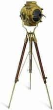 Theater Stage Spotlight Nautical Industrial Large Light With Tripod