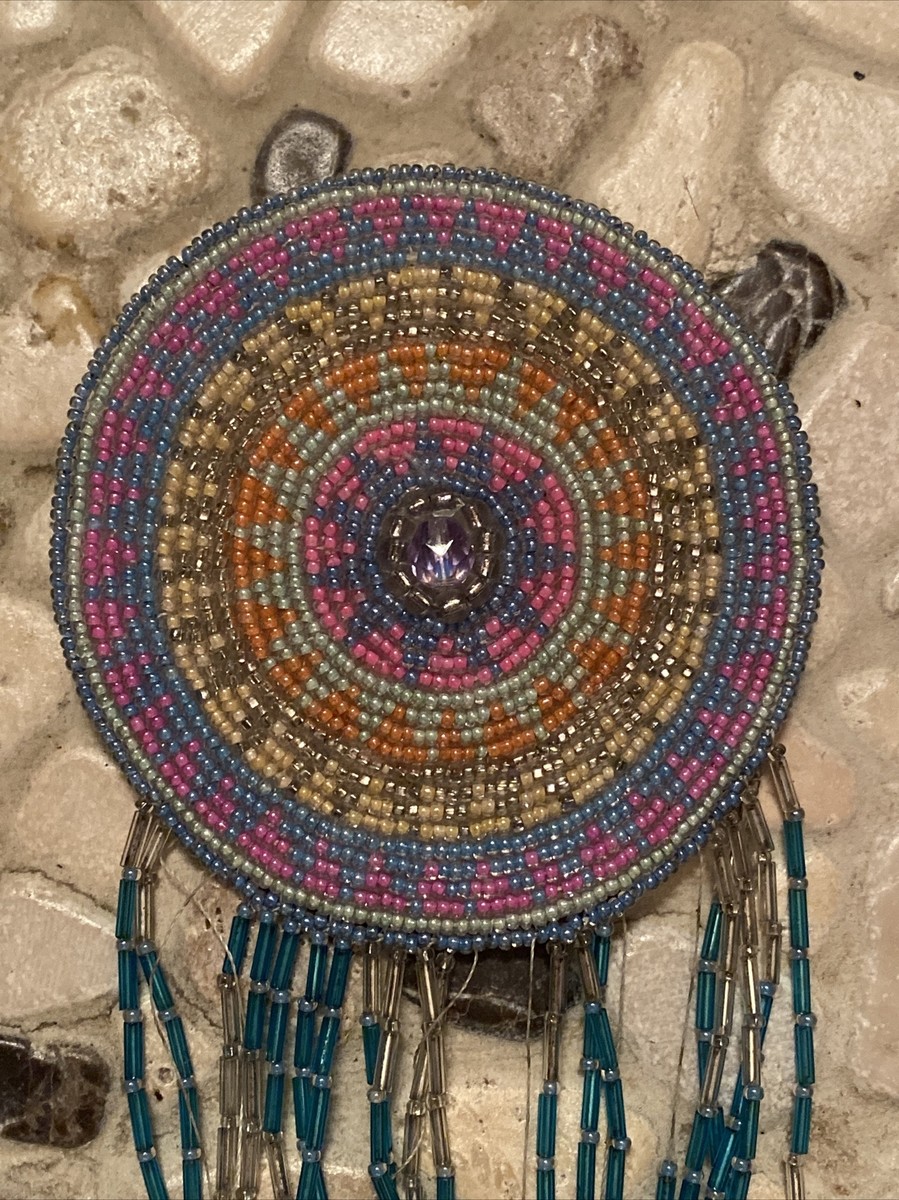 Alaska Handmade Native Athabascan Indian Seed Bead Hair 