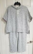 TOMMY HILFIGER WOMEN'S 2 PIECES SET SPORT HOODIE SWEATSHIRT AND PANTS