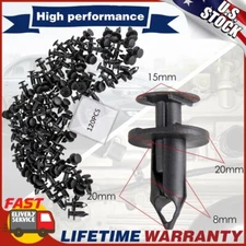 120x8MM Hole Plastic Rivet Fastener Push Clips Retainer Clip for Car Auto Fender