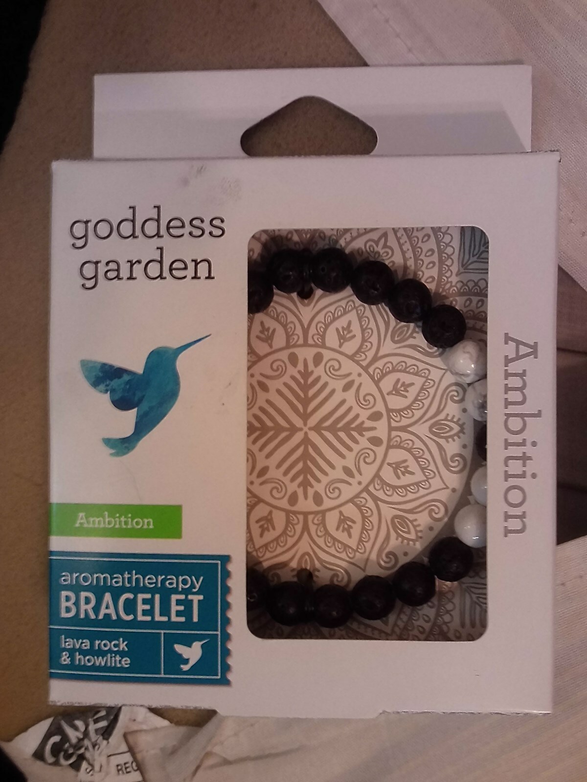 GODDESS GARDENAROMATHERAPY BRACELETAMBITIONNEW IN BOXLAVA ROCK