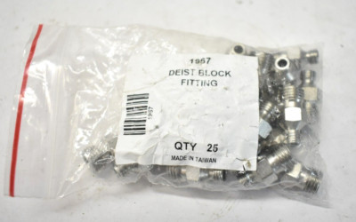 Lot of 25 Deist Block Fitting Tools Replacement Units 1967 For Manufacturing Use