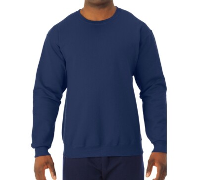 Jerzee Men's and Big Men's Long Sleeves Fleece Crewneck Sweatshirt