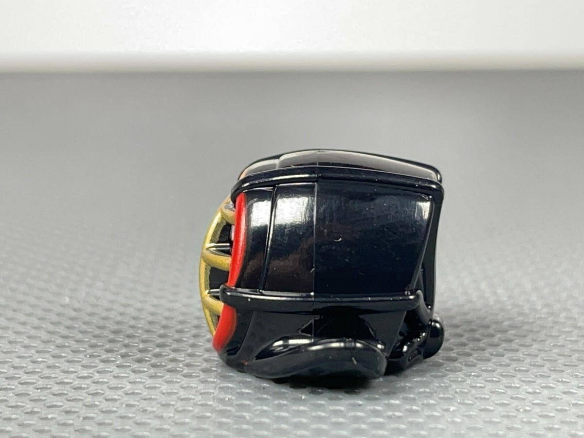 LEGO Minifigure Helmet Black Ninjago Kendo Gold Grille Mask Red