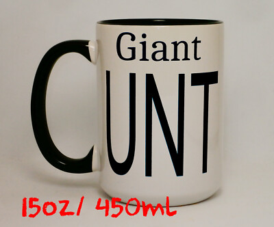 Riesige 15 Unzen RudeC*nt große Tasse Rude C*nt Neuheit lustiges Kaffeegeschenk personalisiert