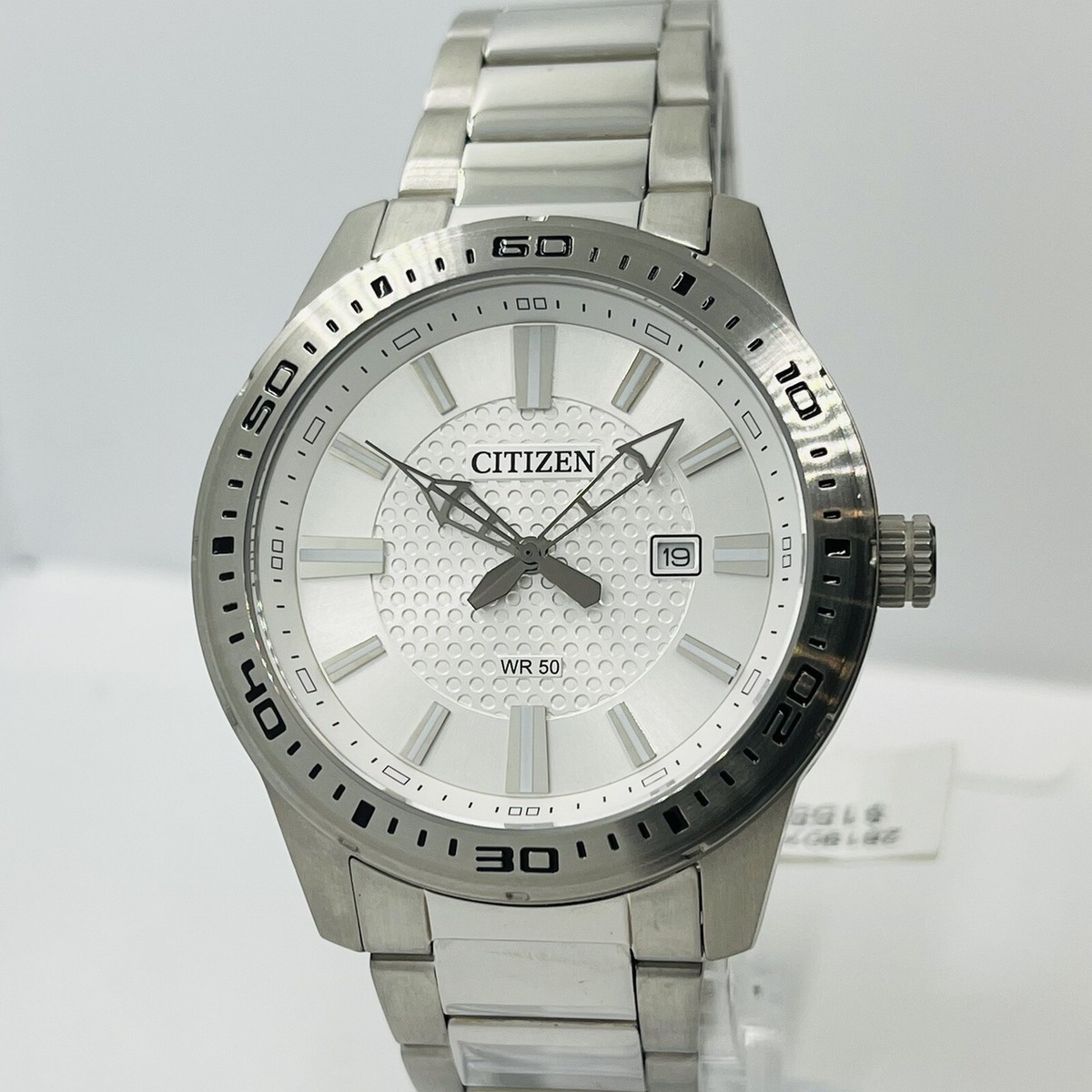 Citizen Eco-Drive silver -Tone Stainless Steel Watch White Dial Works Citizen Dress Eco-Drive Men main image 2