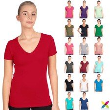 Next Level 1540 Women's Ideal V-Neck Basic T-Shirt Short Sleeve Plain Tee
