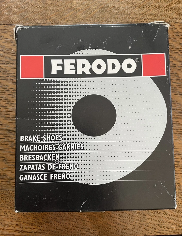 Zapatas de freno traseras Ferodo BMW Airhead: R50/5, R80, R100; 1986-96 BMW # 34 21 2 311 01 Foto 2 de 4