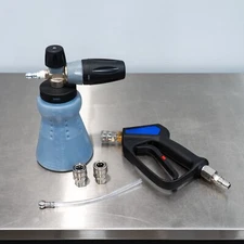 MTM PF22.2 Foam Cannon & Mosmatic Swivel Spray Gun Kit | With SS Quick Connects