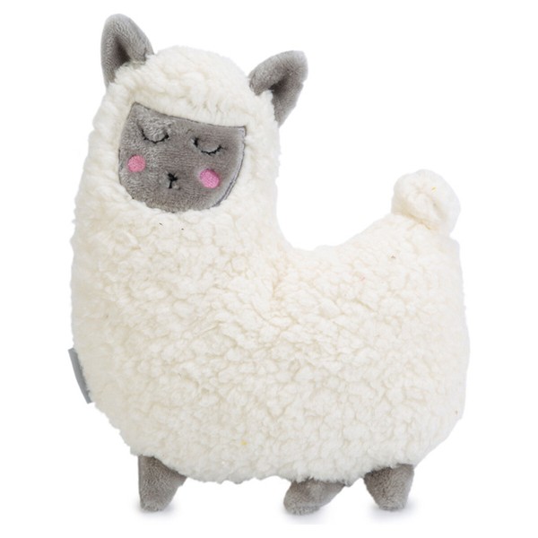 Beeztees Puppy Cuddle Toys Lama Grau-Weiß 26X20X7,5Cm Hundespielzeug-image