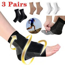 3Pair Neuropathy Socks Tendonitis Relief Brace,Elastic Support for Swollen Ankle