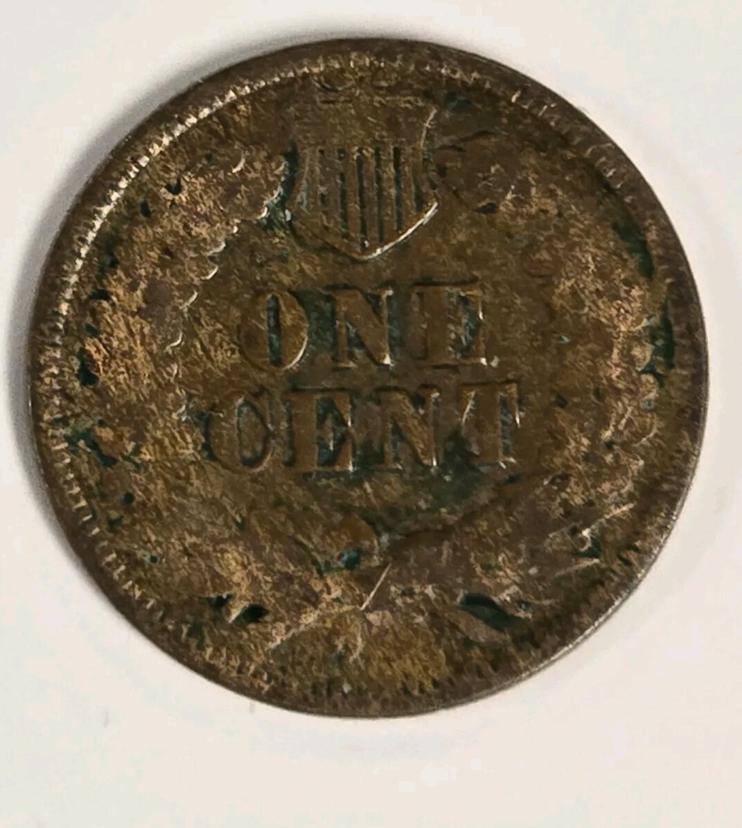 chie★ 90a736 U.S. MINT SMALL INDIAN HEAD CENT YEAR 1873 IMPAIRED