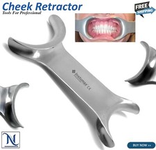 Dental Stainless Steel Mouth Opener Metal Cheek Lip Retractor Double-Head
