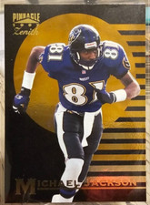 1997 Pinnacle Zenith Michael Jackson #75 Baltimore Ravens