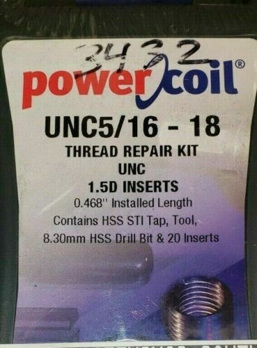 Kit de réparation de fil PowerCoil 5/16"-18 UNC - Photo 1/3