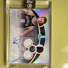 Topps Three Danny Wolf Brooklyn Nets Rookie Autograph Memorabilia #04/49