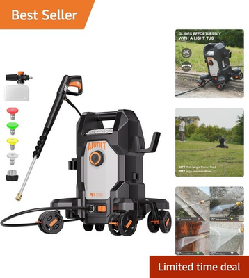 #ad Efficient 4800 PSI Electric Washer Includes Safety Features amp; Storage Solution $287.99