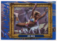2025 Topps Chrome WWE Sol Ruca Blue Paradigm /150 #PAR-SOL NXT