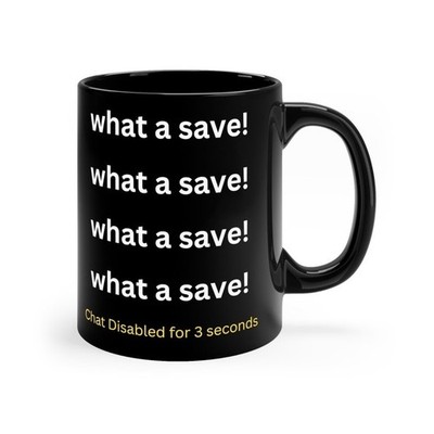 Rockket Legue What a Save Ceramic 11oz 15oz Mug, Coffee Mug, Mug Gift