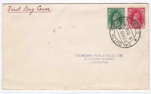 INDIA KGVI FIRST DAY COVER 23.08.1937 IN GOOD CONDITION AS SHOWN