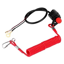 Engine Kill Switch, 12V DC Universal Outboard Engine Ignition Emergency Stop 