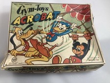 1950's Linemar Windup Pluto Acrobat Walt Disney Gym-Toys used w/box dmg