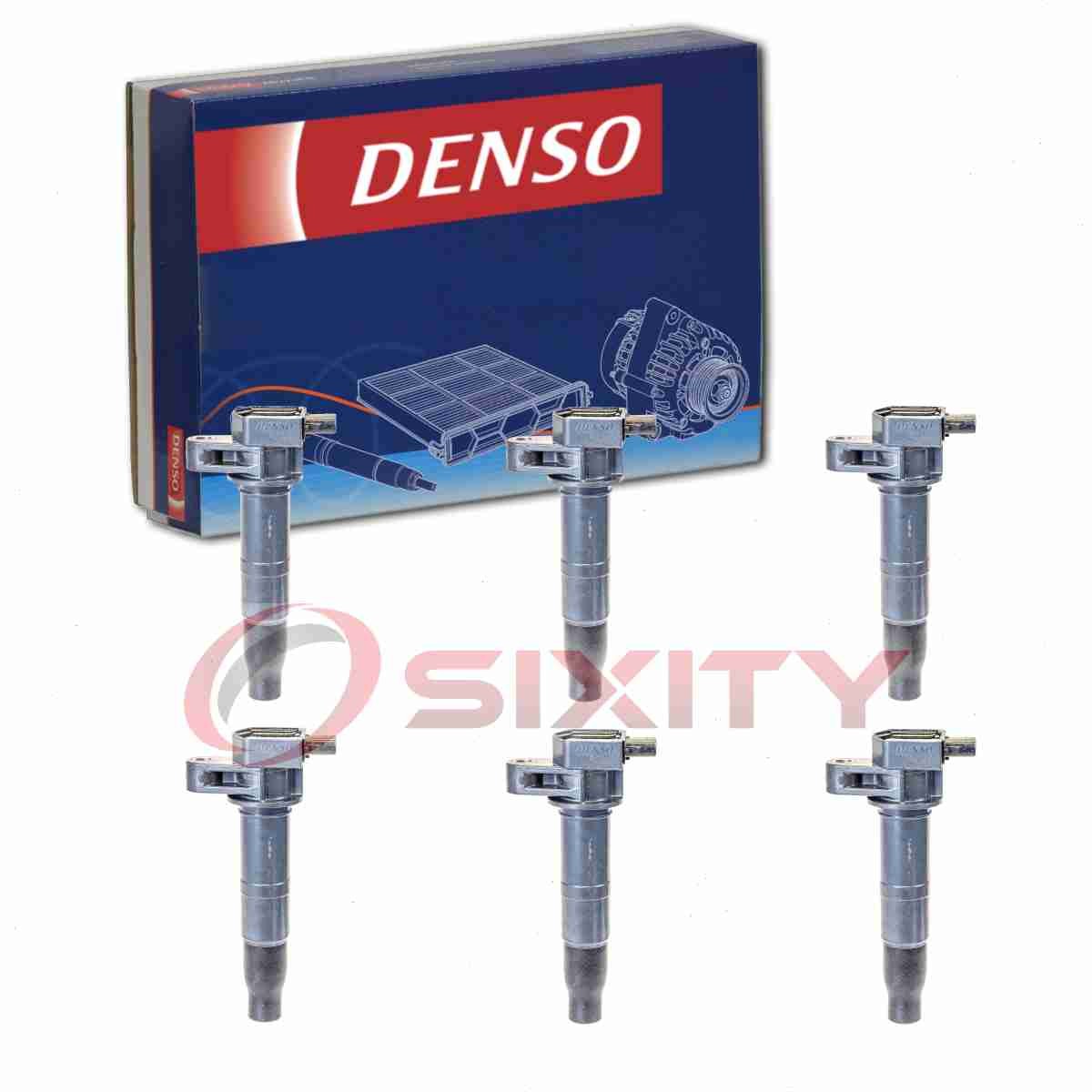 6 pc Denso Direct Ignition Coils for 2014-2017 Kia Cadenza 3.3L V6 Spark qw